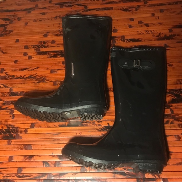 Seven7 Black Rain Boots Size 11 - Picture 6 of 8